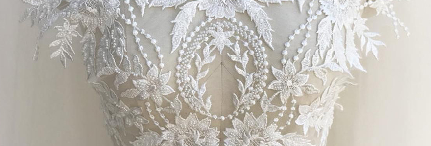 appliques en dentelle pour robe de mariée